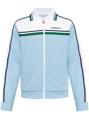 CASABLANCA Men's Pale Blue Contrast Panel Track Jacket