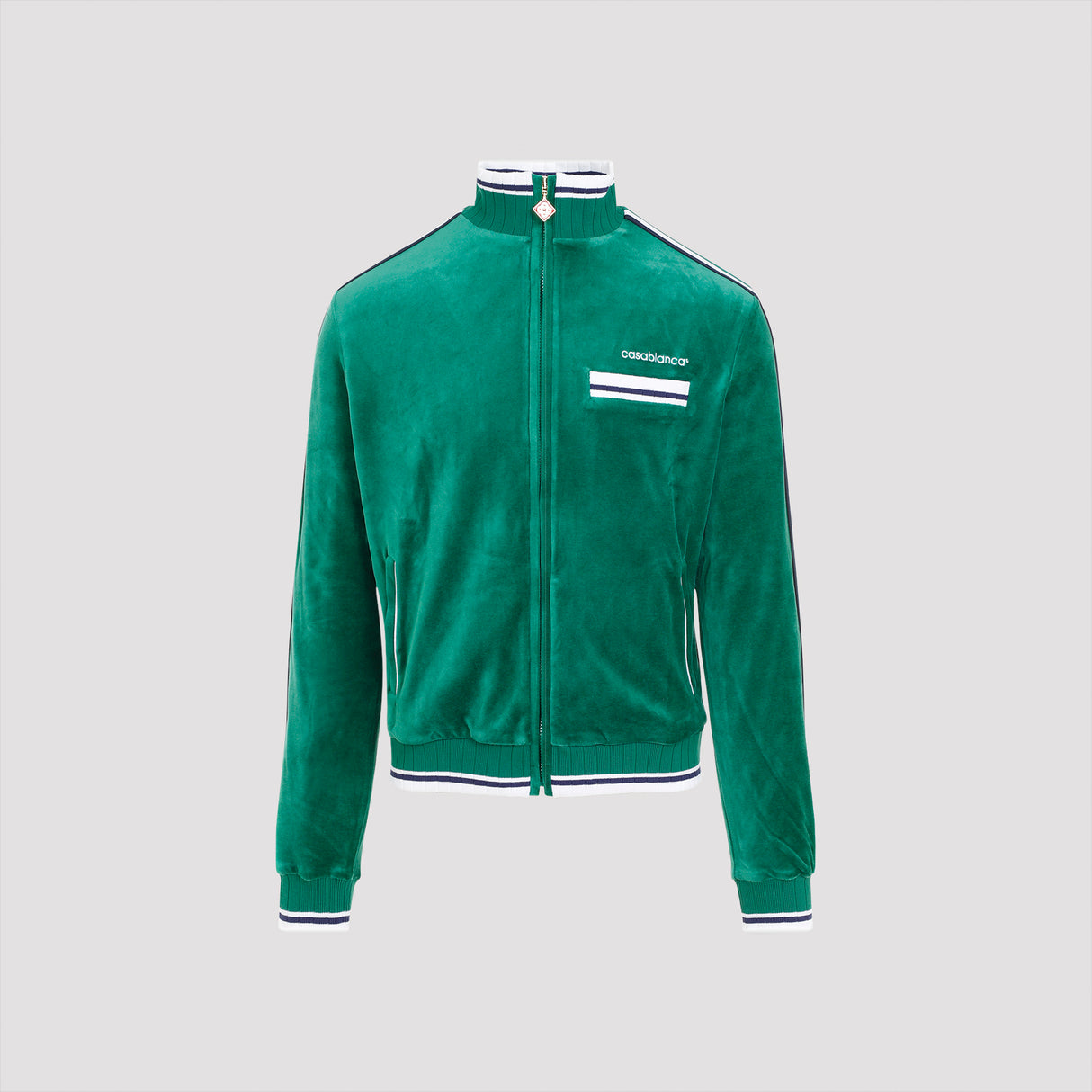 CASABLANCA Velour Track Jacket for Men - Fall/Winter 2024