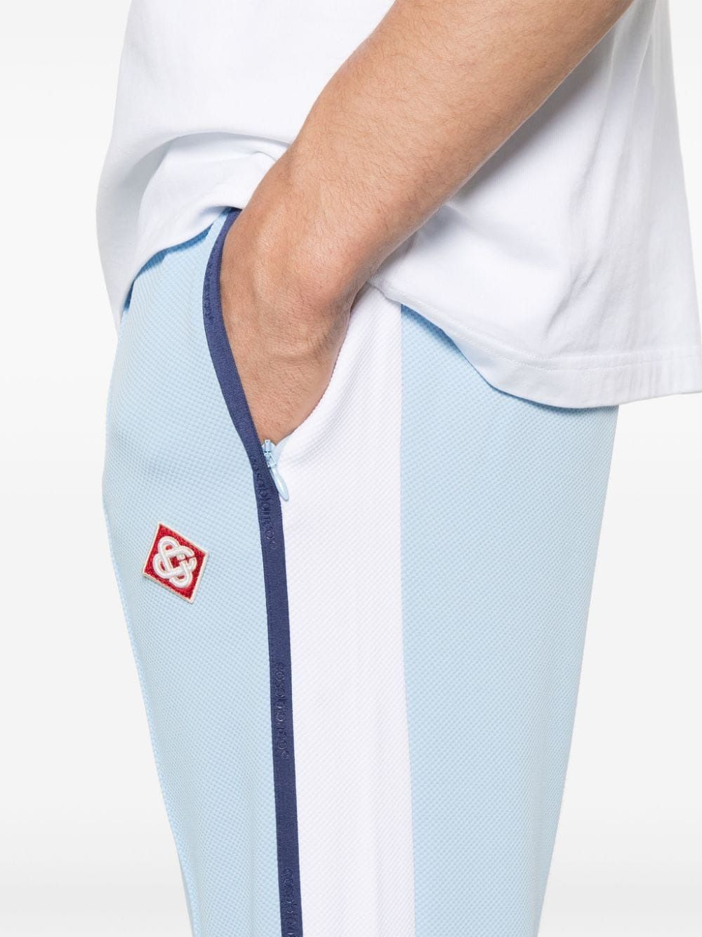 CASABLANCA Elegant Track Trousers in Pale Blue