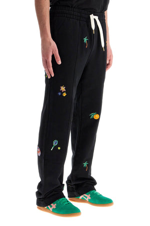 CASABLANCA Elements in Crayon Embroidered Straight Leg Joggers – Size M