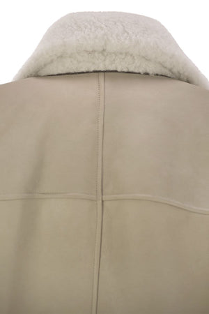 BRUNELLO CUCINELLI Reversible Suede Double-Breasted Jacket