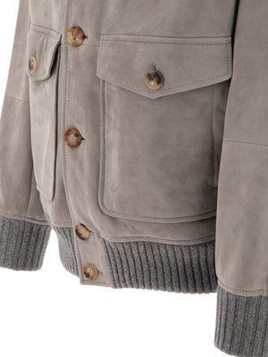 BRUNELLO CUCINELLI Luxurious Shearling Leather Jacket