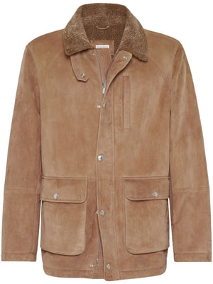 BRUNELLO CUCINELLI Shearling Lined Field Jacket for Men