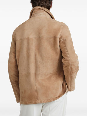 BRUNELLO CUCINELLI Shearling Lined Field Jacket for Men