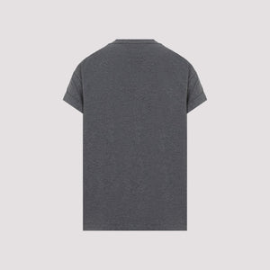 BRUNELLO CUCINELLI Gray Tab Pocket Cotton T-Shirt for Women