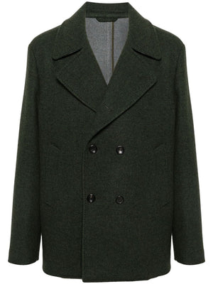 ETRO Men's Peacoat with Welt Pockets and Sleeves