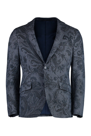 ETRO Classic Single-Breasted Jacket with Paisley Motif