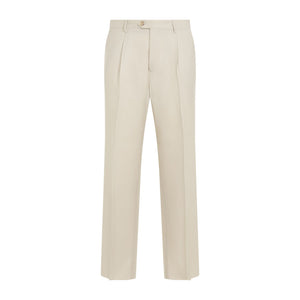 ETRO Single Pleat Wool Pants for Men - Fall/Winter 2024