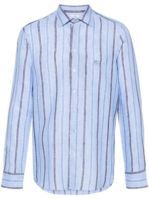 ETRO Men's Blue Linen Shirt - SS24 Collection