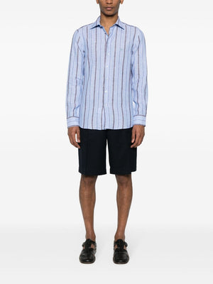 ETRO Men's Blue Linen Shirt - SS24 Collection