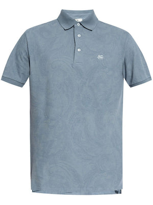 ETRO Tonal Paisley Print Polo Shirt - FW24 Edition