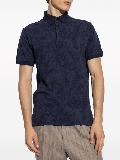 ETRO Tonal Paisley Print Polo Shirt - FW24 Edition