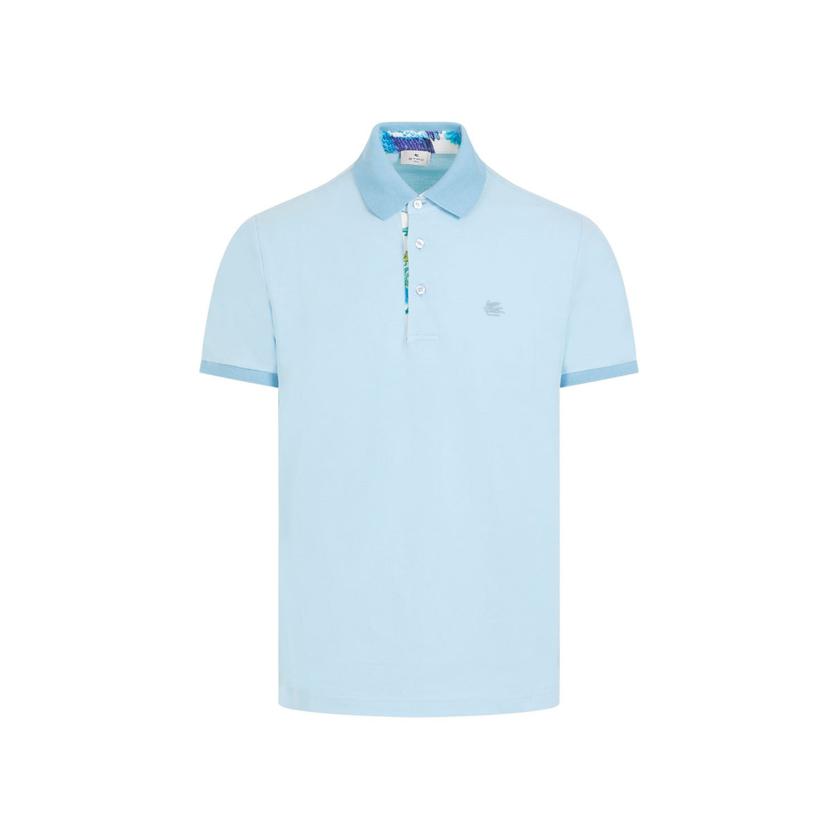 ETRO Blue Printed Rome Polo for Men - SS24 Edition