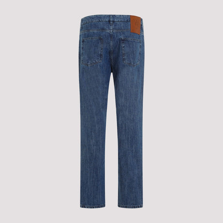 Áo Jeans Nam Màu Xanh SS24