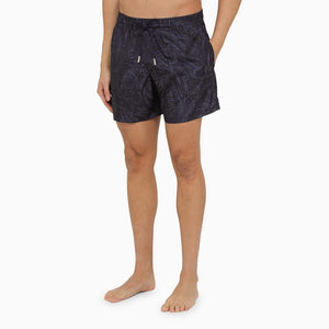 ETRO Midnight Paisley Mini Swim Shorts