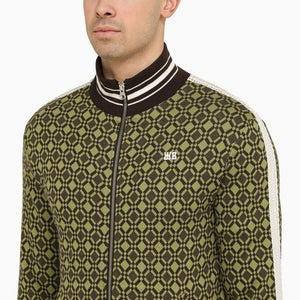 WALES BONNER Multicolor Cotton Jacquard Zip Sweatshirt for Men