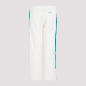 CASABLANCA Men's White Towelling Track Pants for SS24