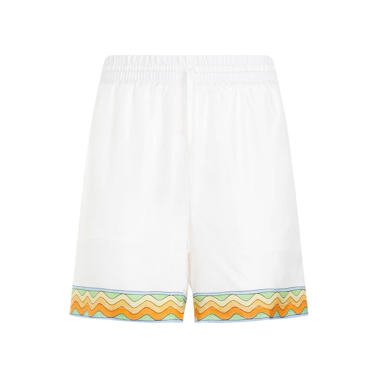 CASABLANCA Unisex Silk Mini Drawstring Shorts