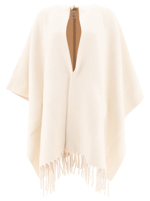 Áo Poncho Đan Đôi Bằng Len và Cashmere