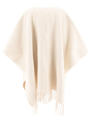 Áo Poncho Đan Đôi Bằng Len và Cashmere