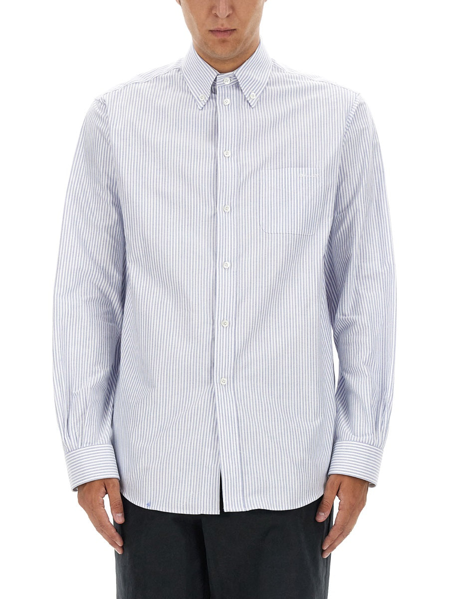 BALLY Logo Cotton Shirt - Regular Fit (Size 48 IT)