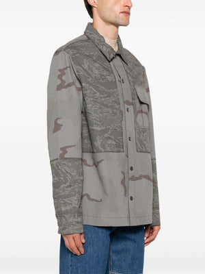 MARINE SERRE Men's 24SS Grey Jacket for Effortless Style