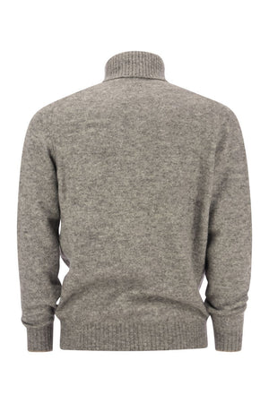 BRUNELLO CUCINELLI Luxurious Turtleneck Sweater in Alpaca Blend - Men's Fashion Essential