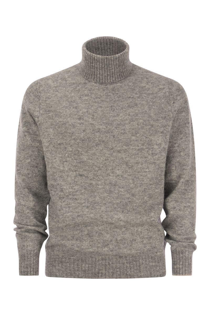 BRUNELLO CUCINELLI Luxurious Turtleneck Sweater in Alpaca Blend - Men's Fashion Essential