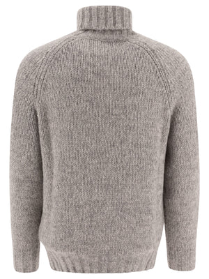 BRUNELLO CUCINELLI Melange Regular Fit Turtleneck Sweater for Men