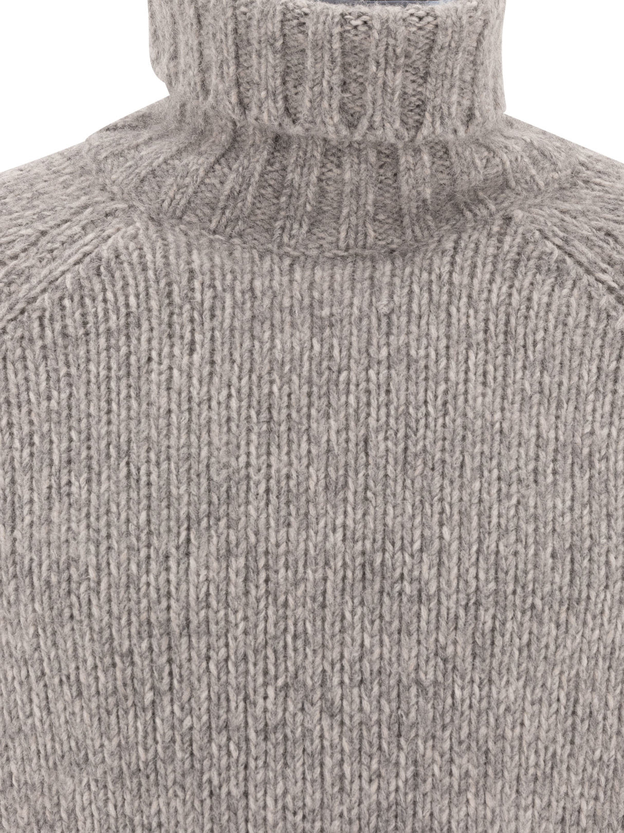 BRUNELLO CUCINELLI Melange Regular Fit Turtleneck Sweater for Men