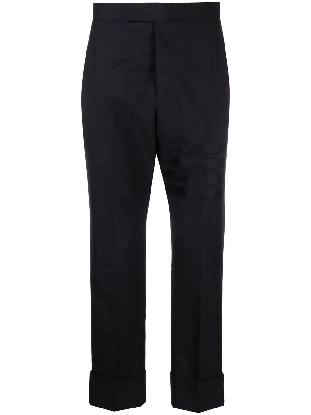 Blue Wool Trousers for Men by Thom Browne for FW23