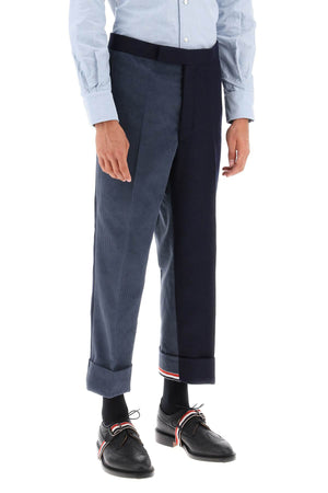 THOM BROWNE Stylish Funmix Shetland Trousers for Men