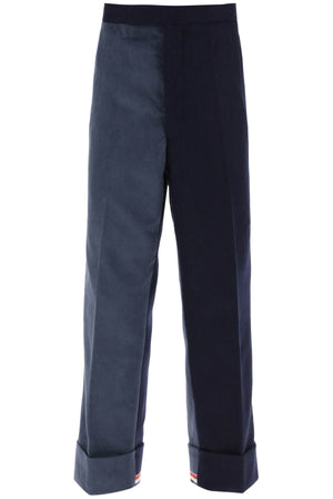 THOM BROWNE Stylish Funmix Shetland Trousers for Men