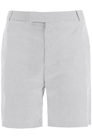 THOM BROWNE Men's Striped Bermuda Shorts in Gray for SS24