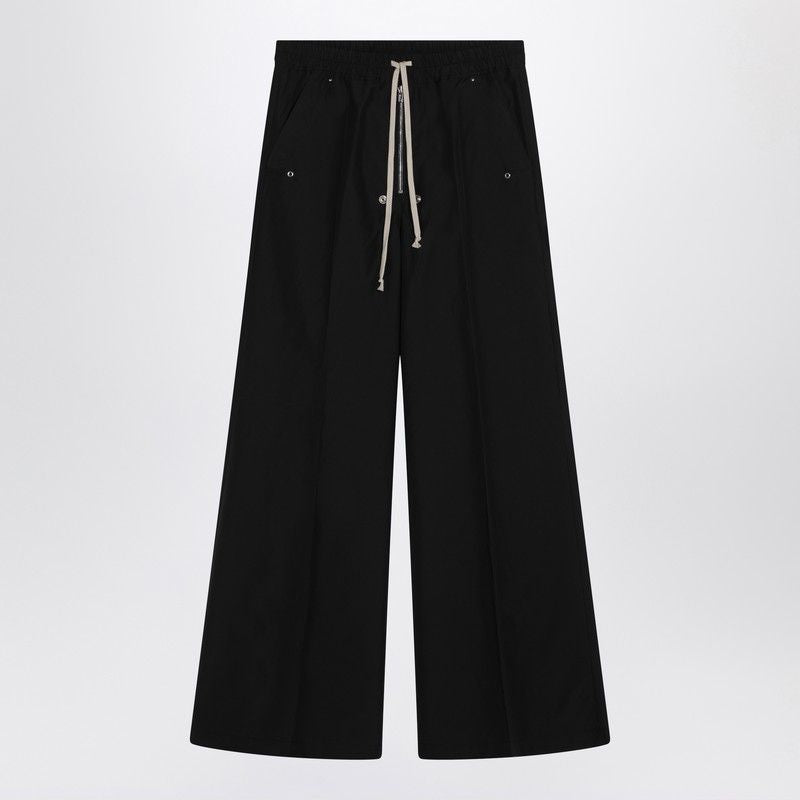 MONCLER RICK OWENS Flared Cotton Blend Trousers for Men