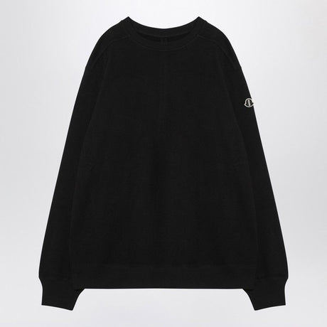 MONCLER RICK OWENS Men's Black Crewneck Sweatshirt