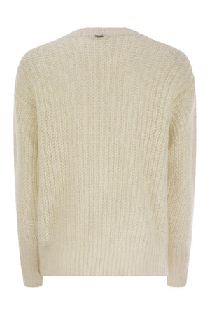 HERNO Elegantly Crafted V-Neck Sweater - Regular Fit