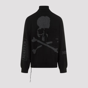 MASTERMIND JAPAN Patchwork Turtleneck Sweater for Men