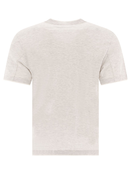 BRUNELLO CUCINELLI Layered Effect Crewneck T-Shirt for Men