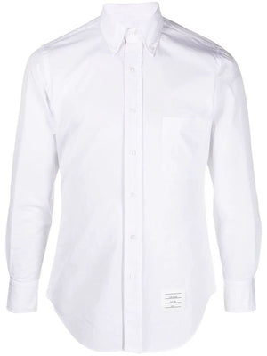 THOM BROWNE Classic Long Sleeve Shirt with CF GG Placket - Perfect for Fall 2024