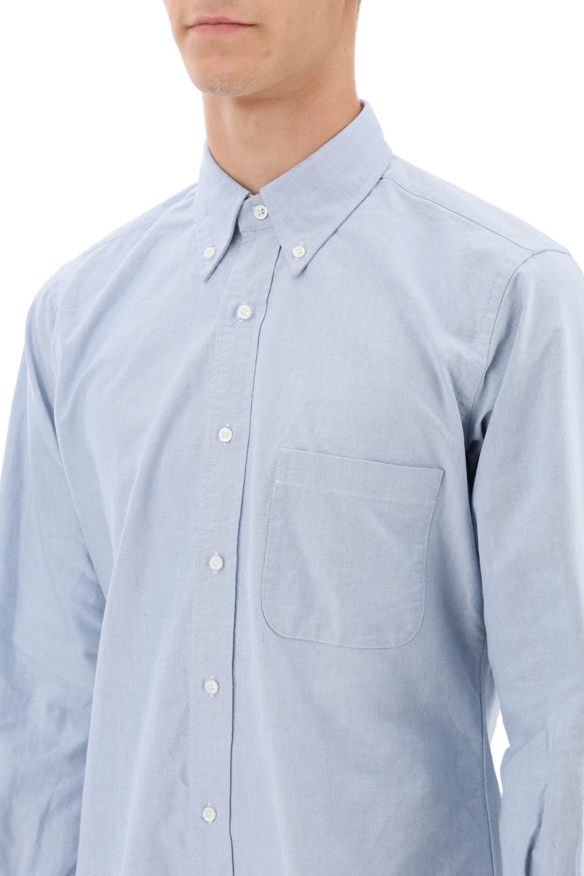 THOM BROWNE Classic Oxford Cotton Button-Down Shirt - Regular Fit