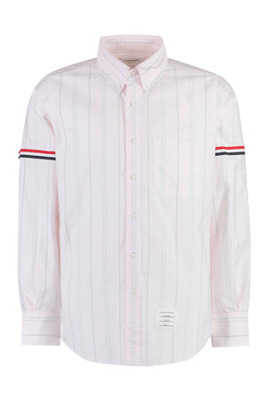 THOM BROWNE Tricolor Striped Cotton Shirt for Men - FW23 Collection