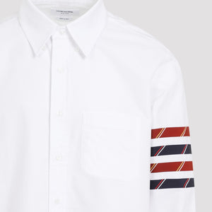 THOM BROWNE Classic Straight Fit Long Sleeve Shirt