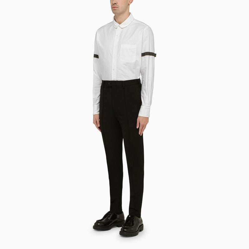 THOM BROWNE White Oxford Armband Cotton Shirt for Men - SS24 Collection