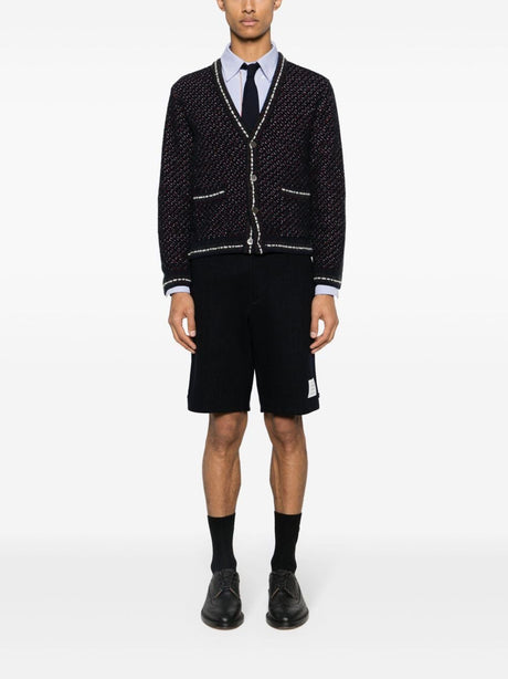 THOM BROWNE Men's Straight Fit Button-Down Shirt - FW24 Collection