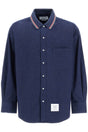 THOM BROWNE Oversized Flannel Shirt for Men