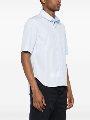 THOM BROWNE Classic White Cotton Poplin Shirt