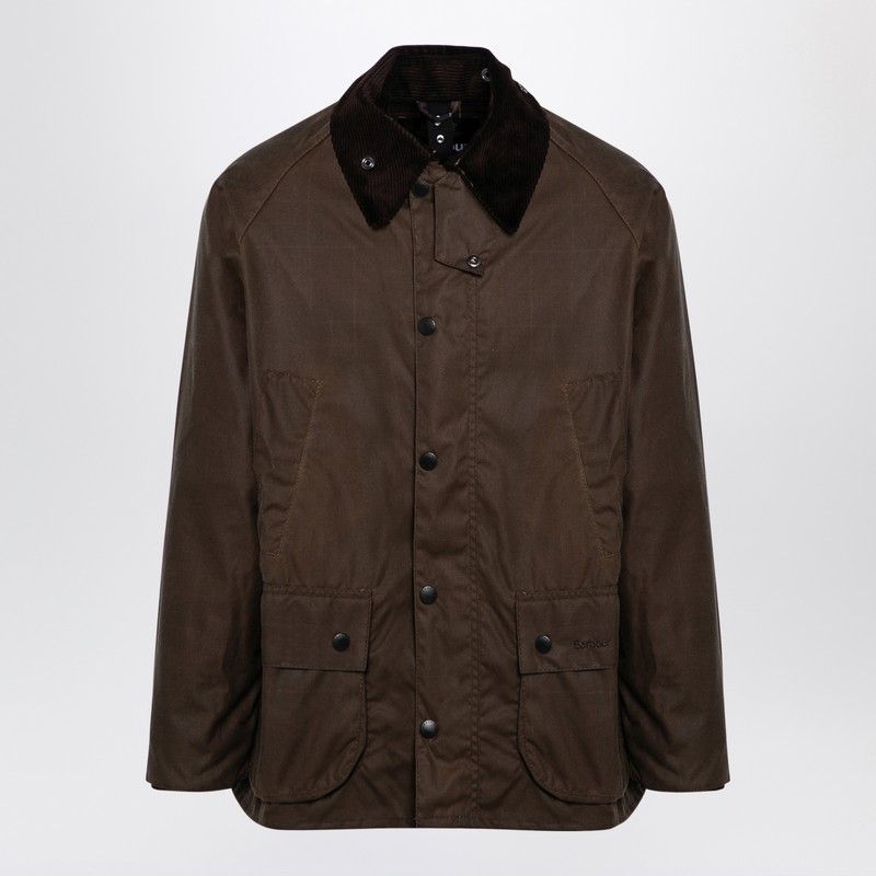 BARBOUR Classic Sage Waxed Jacket for Men - Short, Lightweight Design - Timeless Style for All Ages