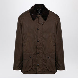 BARBOUR Classic Sage Waxed Jacket for Men - Short, Lightweight Design - Timeless Style for All Ages