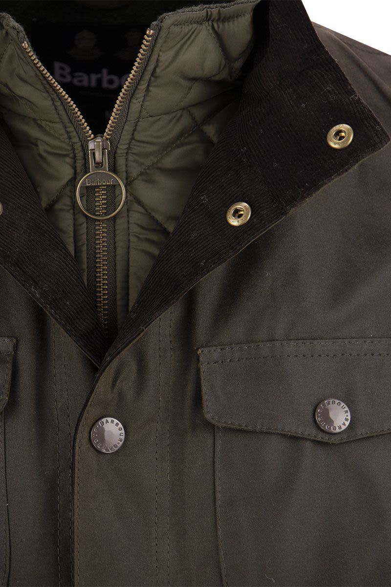 BARBOUR Men's Utility-Style Waxed Jacket - Modern Fit